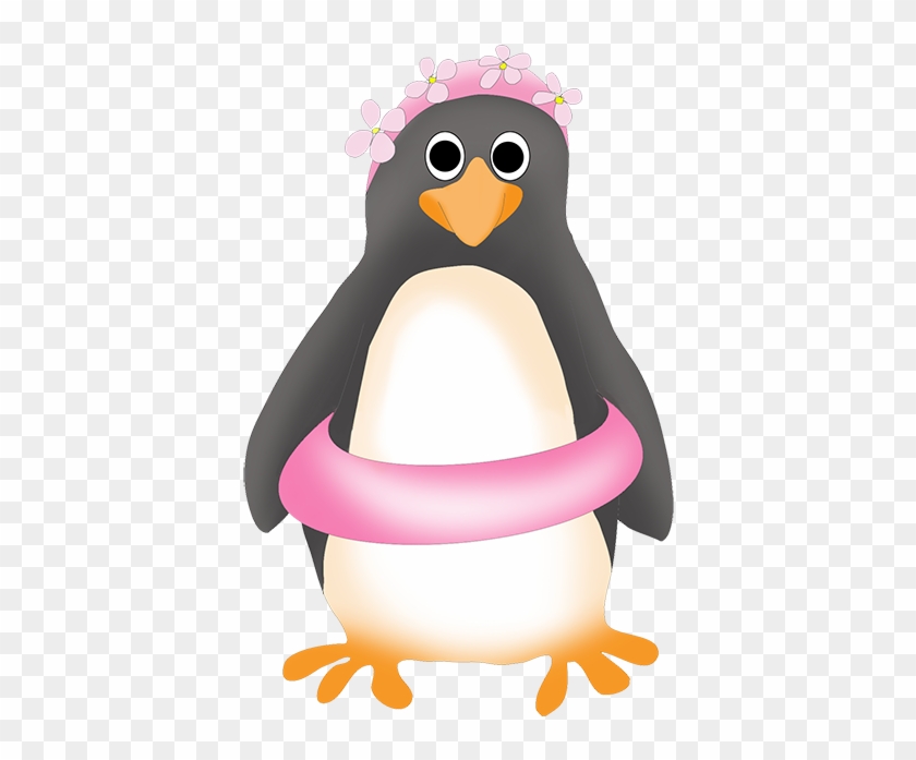 Clipart Of Royal Penguin - Swimming Penguin Clip Art #8450