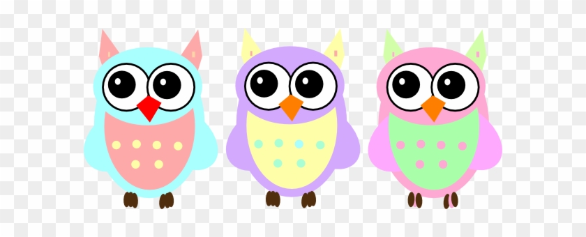 Clip Art Of Baby Owls Pastel At Clker Com Vector Online - Baby Owl Clip Art #8586