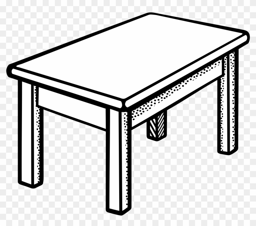 Clip Art Tables Clipartall - Table Clipart Black And White #8596