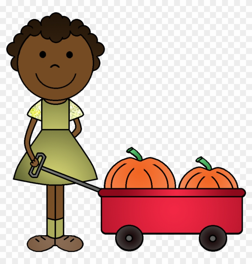 Pumpkin Clipart Child - Clip Art Pumpkin Picking #8595