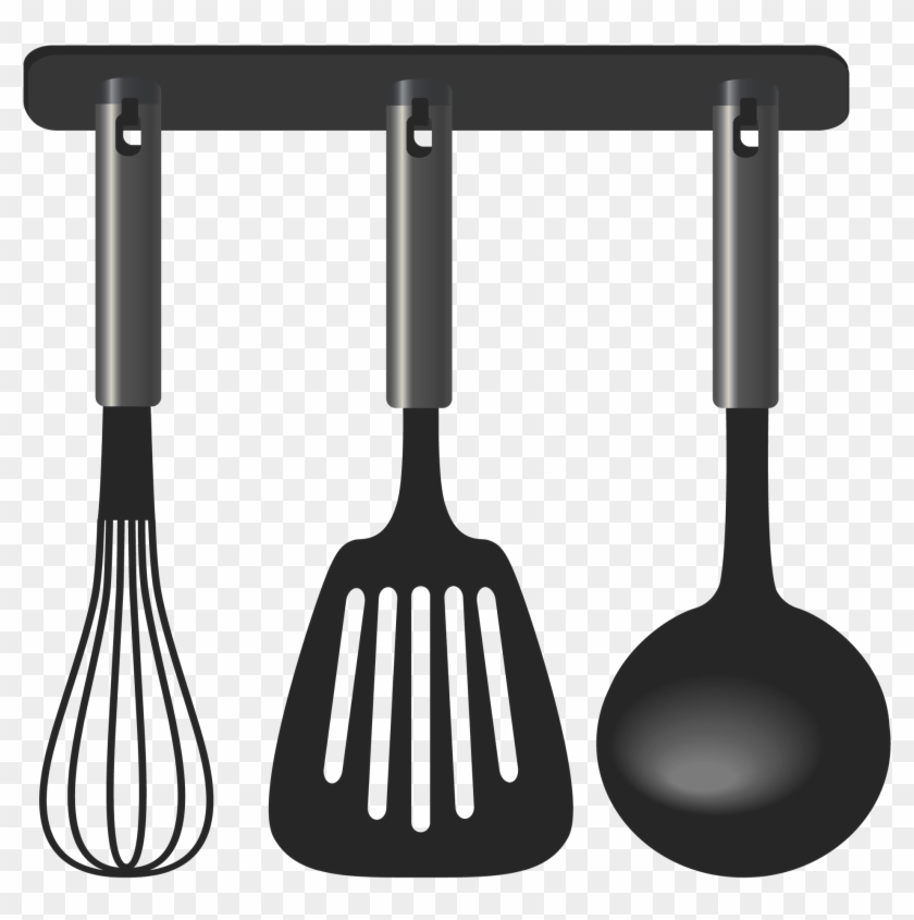 Chef Knife Clip Art Kit - Kitchen Utensils Clipart Png #8608