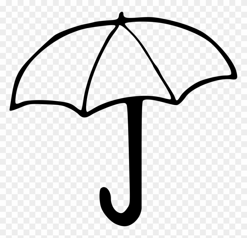 Best Hd Umbrella Clip Art Black And White Images - Drawing Image Of Umbrella #8620