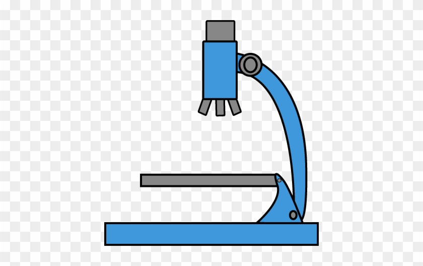 Blue Microscope - Science Test Tubes Clipart #8630