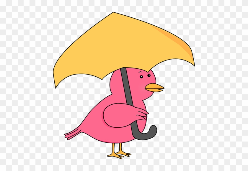 Bird Holding Umbrella - Bird Holding Umbrella #8645