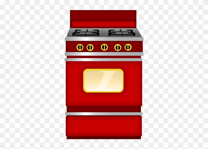 Food Clipartvector Clipartvectorskitchen - Red Stove Clipart #8731