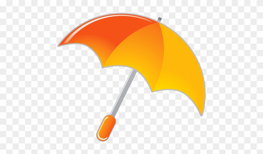 Baby Shower Umbrella Clipart Free - Orange Umbrella Png #8816