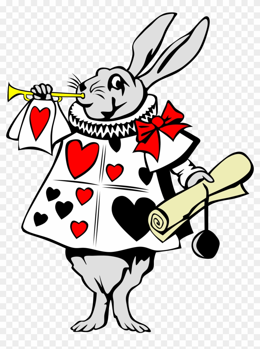 Alice In Wonderland Clipart - Alice In Wonderland Rabbit Clipart #8834