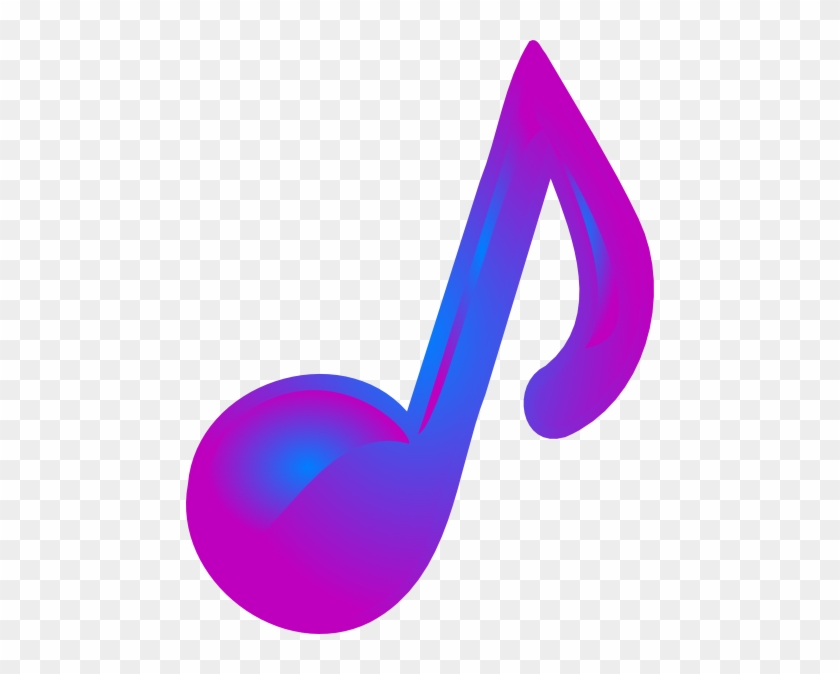 Purple Music Note Clip Art #8937