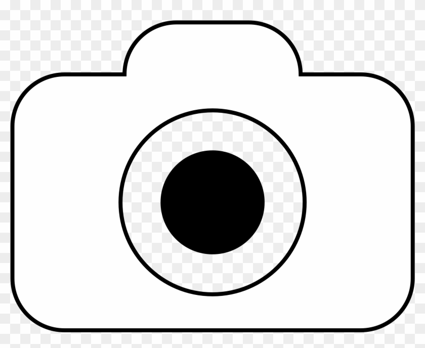 Camera - Clipart - Black - And - White - Camera Icon Png White #8956