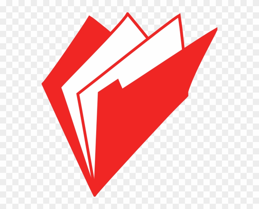 Folder Red Clip Art - Folder Logo Red Png #8961