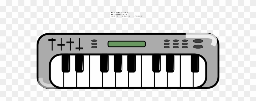 Music Clipart Keyboard - Clip Art Piano Keyboard #9005