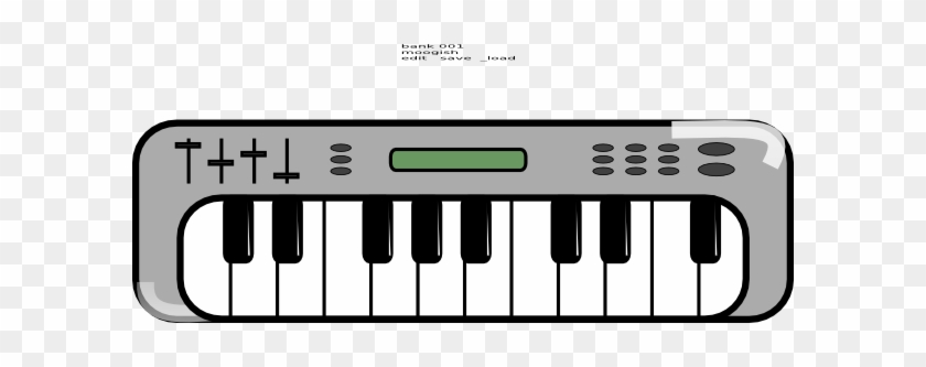 piano keyboard clipart black and white