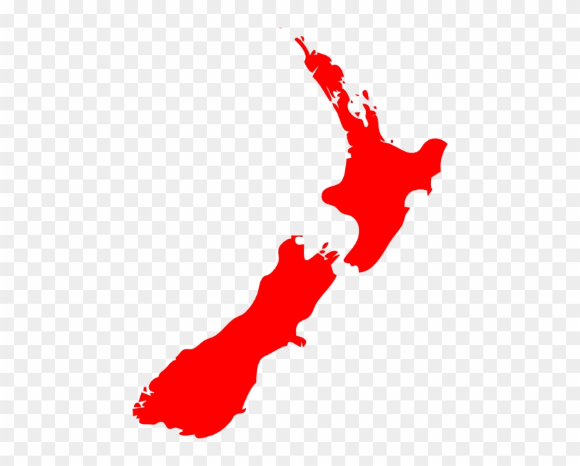 Nz Map Clip Art - New Zealand Map Clip Art #9022