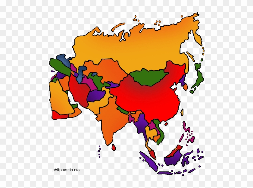 Asia Map - Vegetation Belts Of Asia #9034