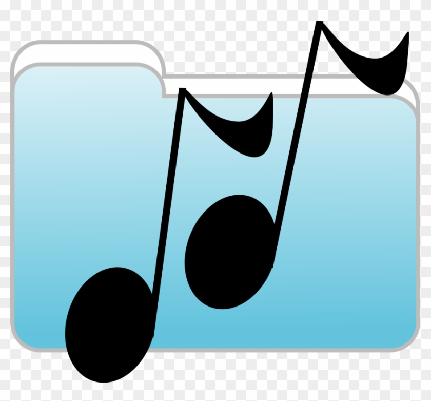 Image For Music Folder Music Clip Art - Music Folder Icon #9035