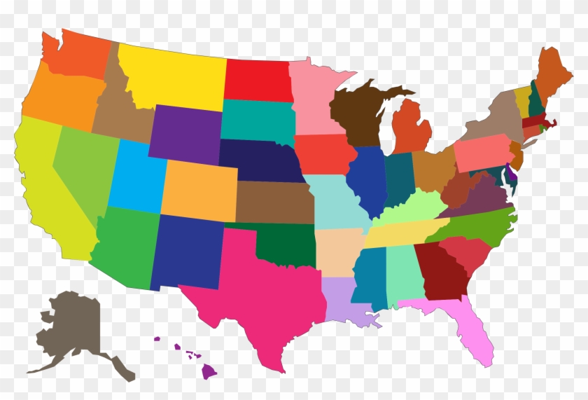 Usa Map Clipart