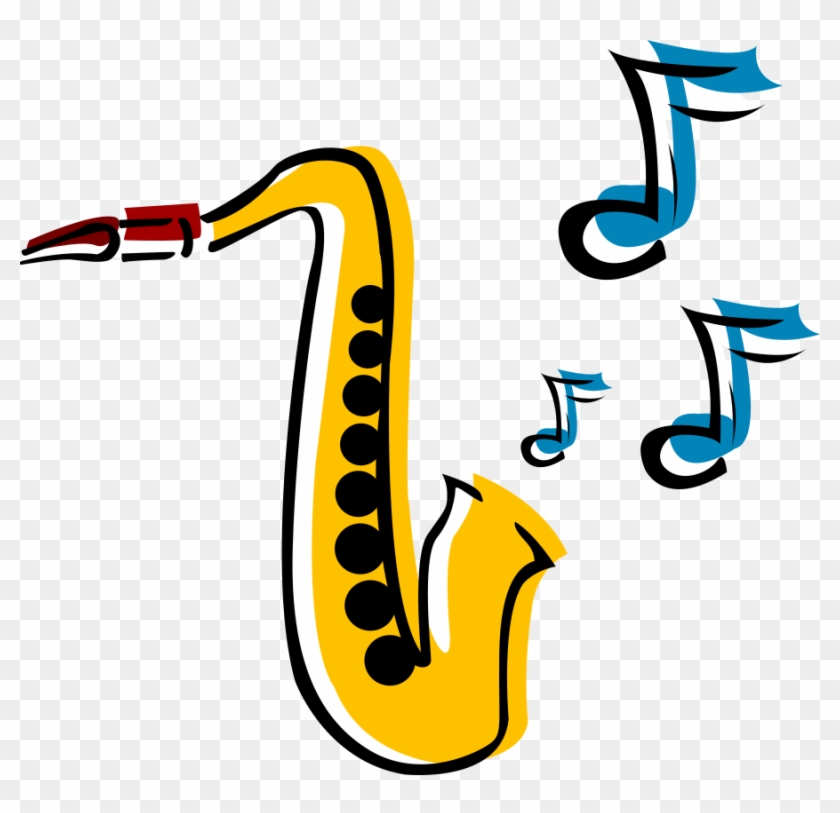 Saxophone Clip Art - Musical Instruments Clip Art #9041