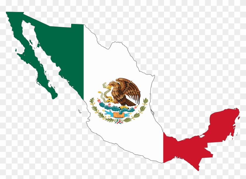 Clipart Info - Mexican Flag On Mexico #9057