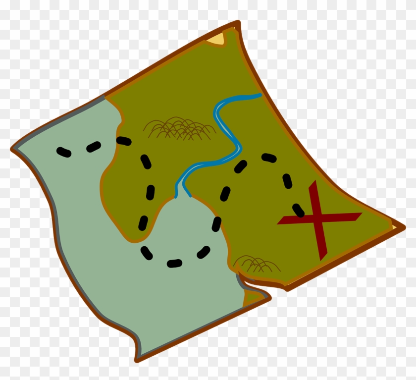 Map-309928 - Treasure Map Clip Art #9100