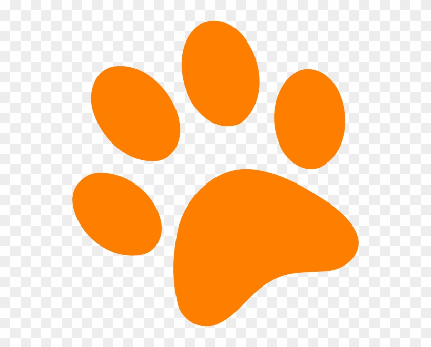 Orange Paw Print Clip Art Orange Paw Print Clip Art - Orange Paw Print Clip Art #9144