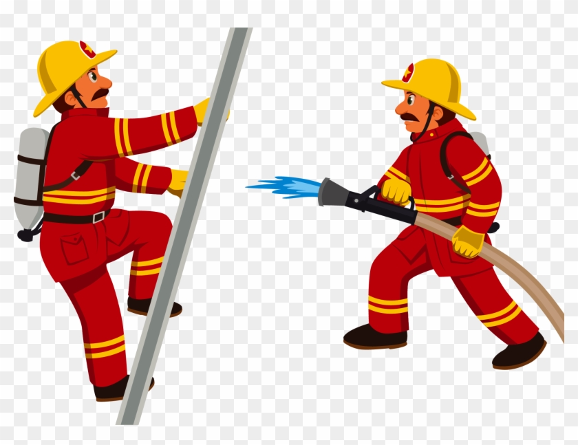 Firefighter Cartoon Fire Department Clip Art - Fireman Clipart #9163