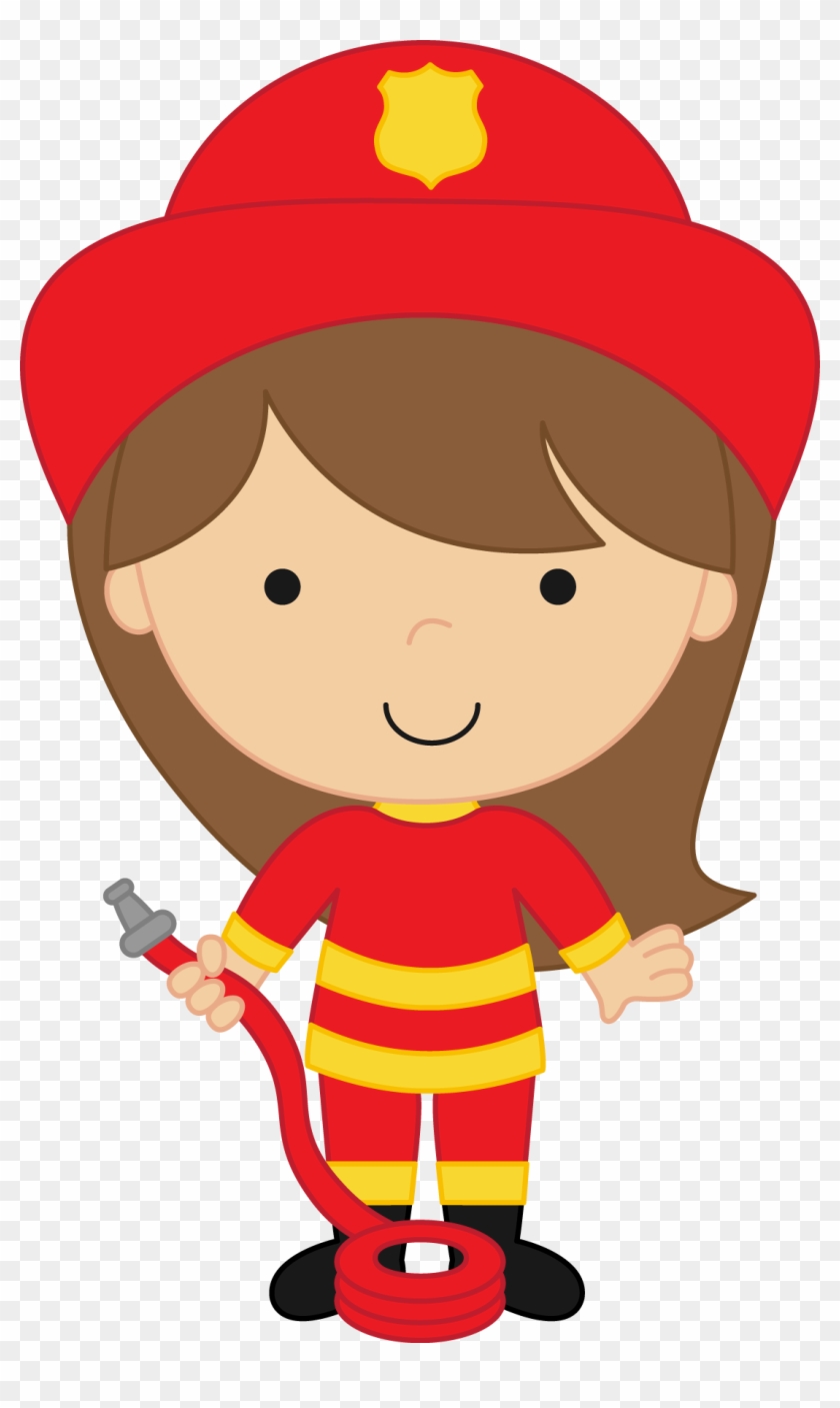 Firefighter, Office Ideas, Clip Art, Party Ideas, Girl - Girl Firefighter Clipart #9187