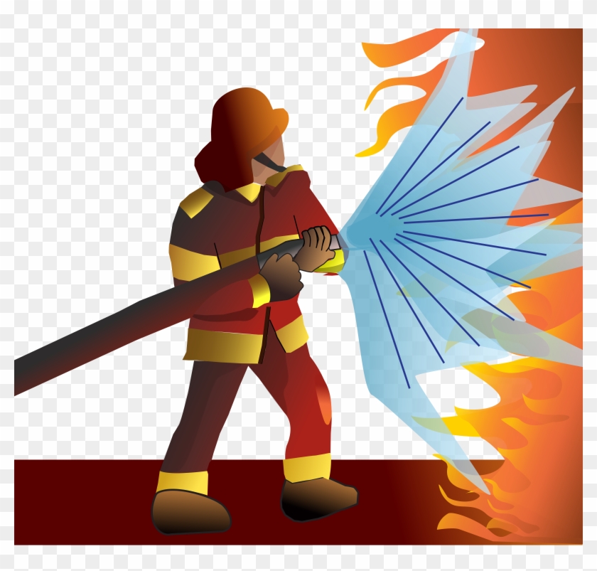 Medium Image - Png Clipart Firefighter #9215