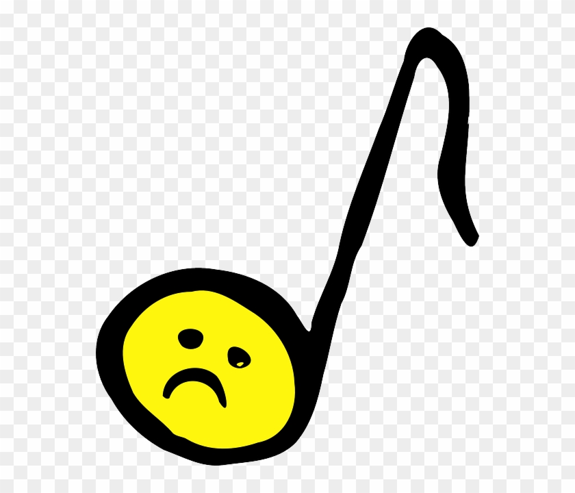 Sad Face Music Note #9223