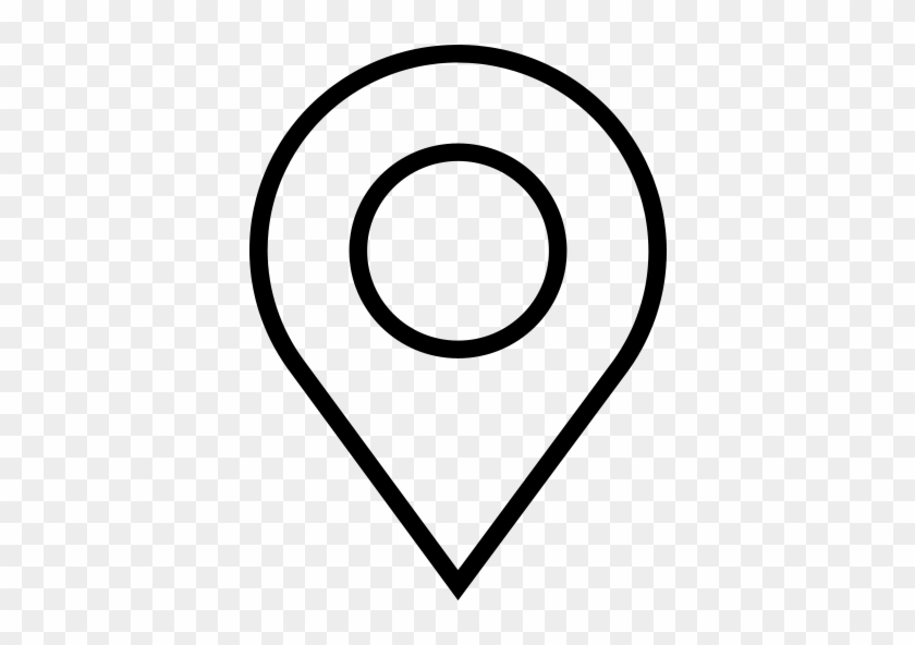 Location, Map, Marker, Pin, Clipart - Google Map Icon White #9260