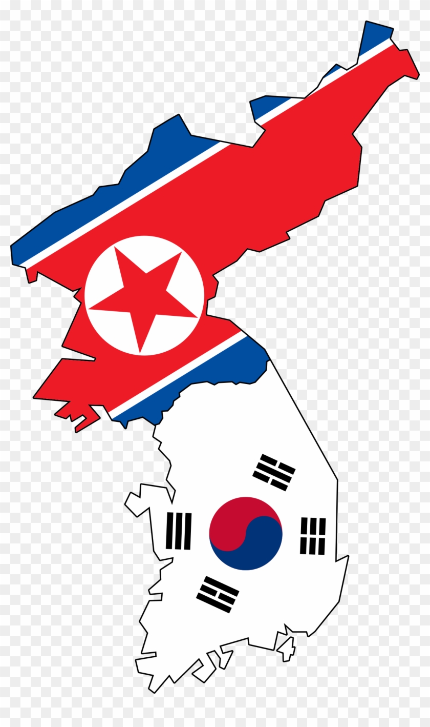 Big Image - North And South Korean Flags #9275