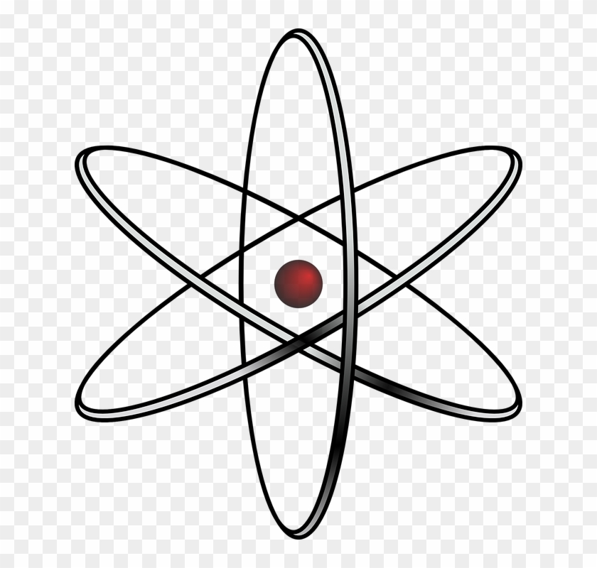 Atomic Nucleus Atom Science Symbol Radioactive - Atom Clipart #9284