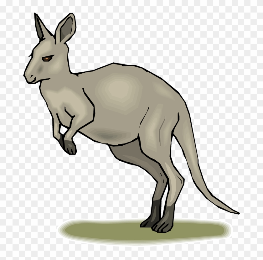 Habitat Map Clipart Kangaroo Clip Art Library - Kangaroo Animated #9292