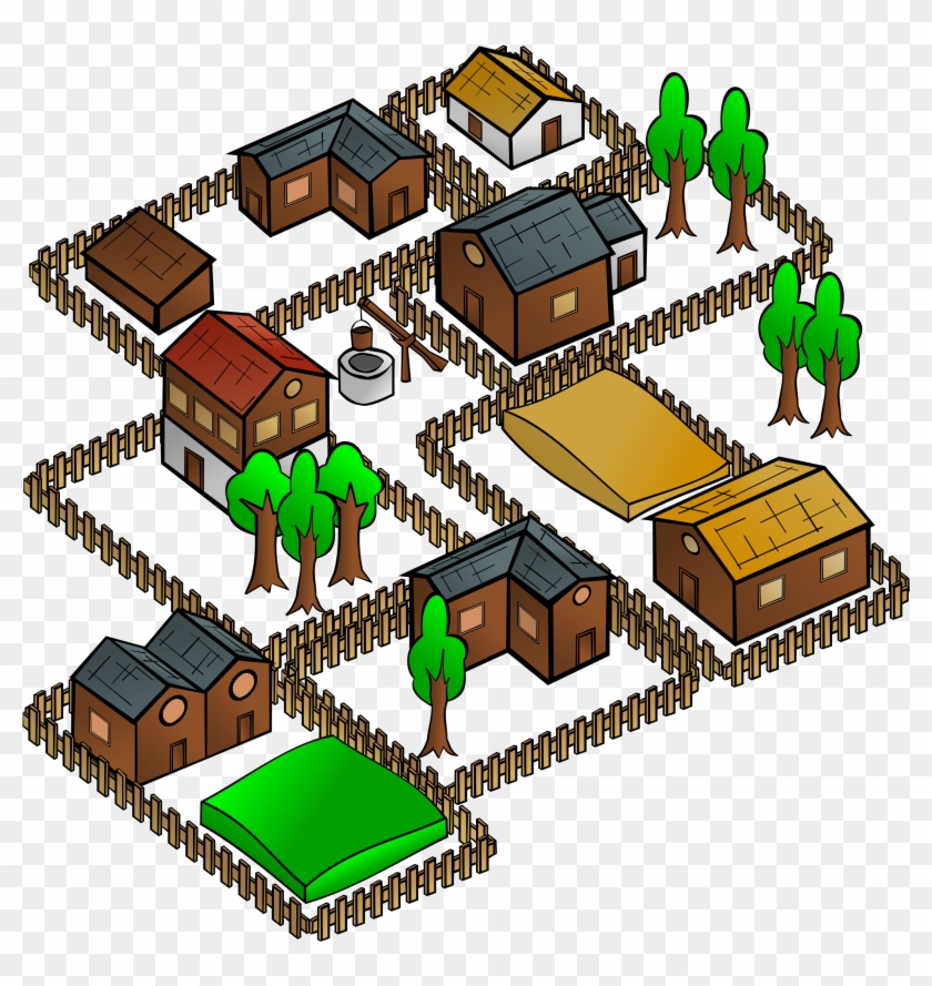 Map Symbols - Village Clipart #9308