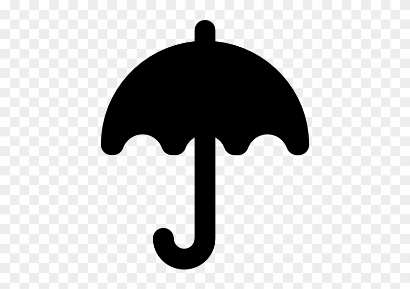 Size - Black Umbrella Clip Art #9385