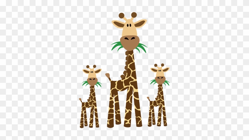 Jungle Clipart Giraffe - Giraffe And Baby Clipart #9389