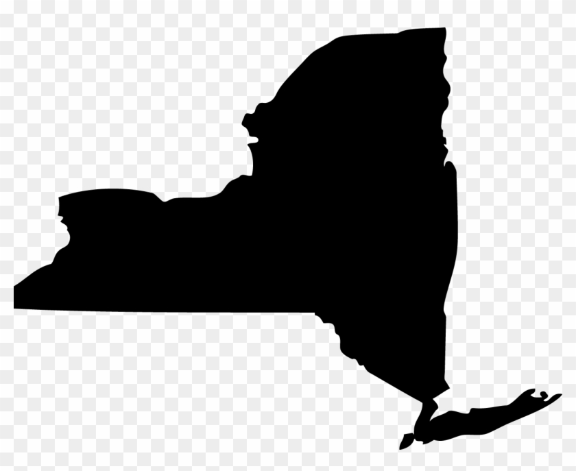 Clip Art New York - New York State Black #9425