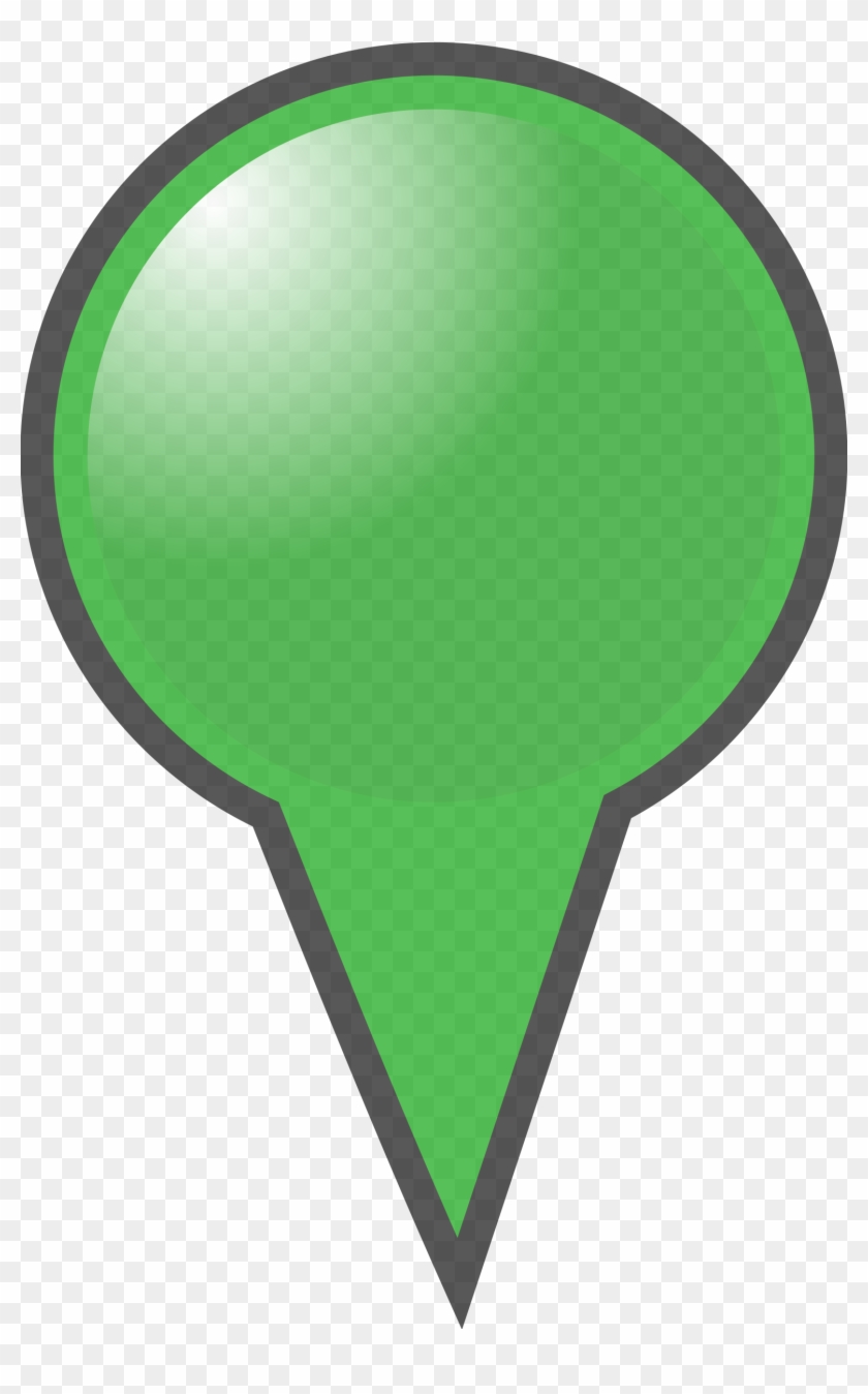 Map Clipart Marker - Map Marker Green Png #9464