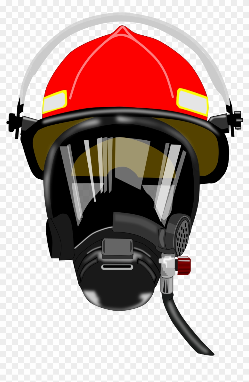 Big Image - Firefighter Mask And Helmet #9466