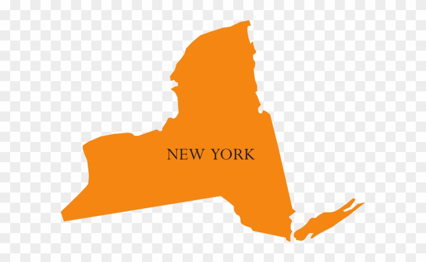 State Of New York Map Clip Art At Clker - New York Map Clipart #9475