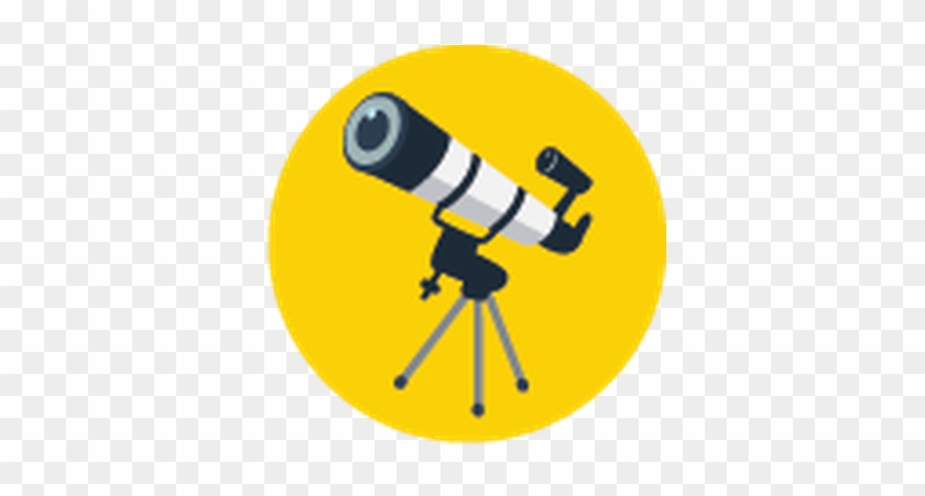 Yellow And Blue - Telescope Clip Art Png #9504