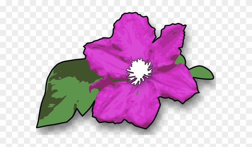 Free Vector Flower Clip Art - Free Clipart Jungle Flower #9505