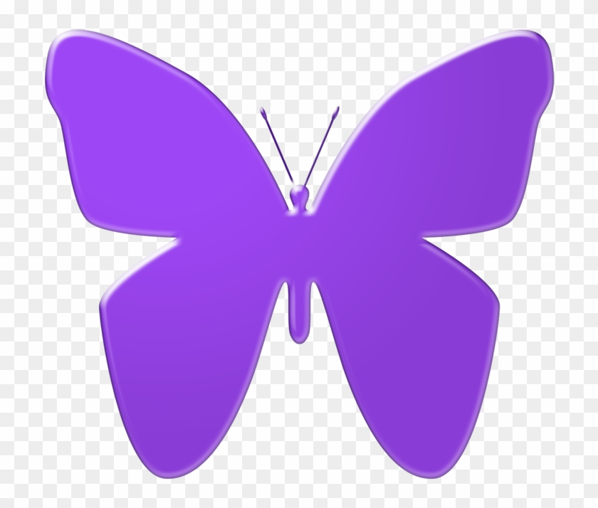 Purple Butterfly Clip Art By Thestockwarehouse - Purple Butterfly Clipart #9522