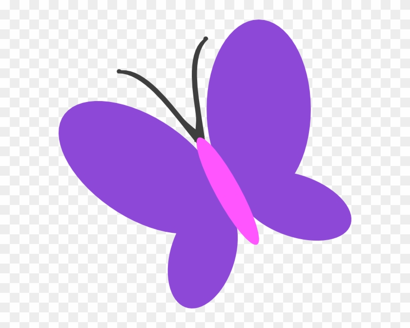 Purple Butterfly Clip Art - Purple Butterfly Clipart #9528