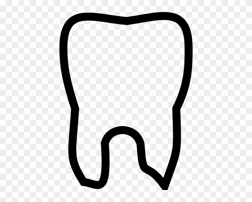 Tooth Images Clip Art Tooth Outline Clip Art At Clker - Tooth Outline Clipart #9634