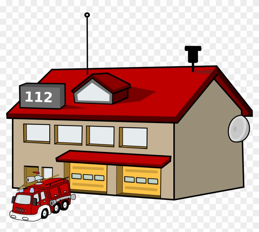 Fire Station Clip Art Free Vector / 4vector - Fire Station Clipart #9644