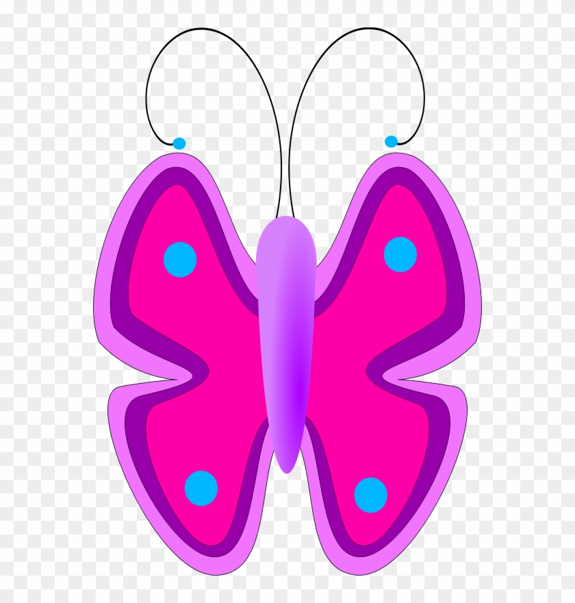 Free Vector Butterfly Clip Art - Animated Butterfly For Kids #9654