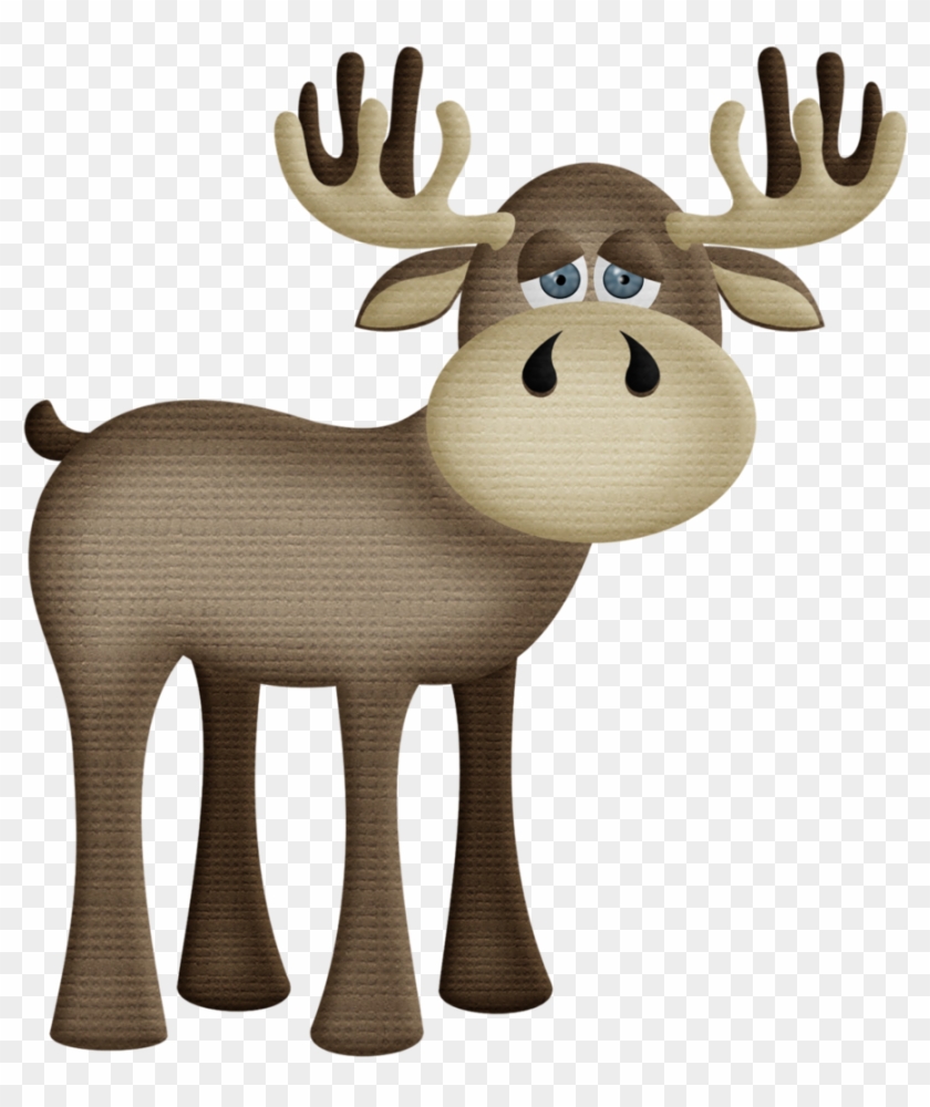 Aw Woodland Moose 2 - Woodland Animal Clip Art #9704