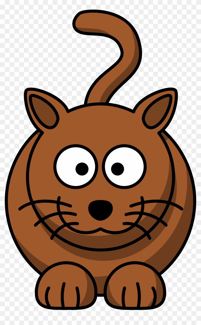 Kitty Cat Coloring Pages Cartoon Book Colouring Drawing - Cartoon Cat Brown  - Free Transparent PNG Clipart Images Download