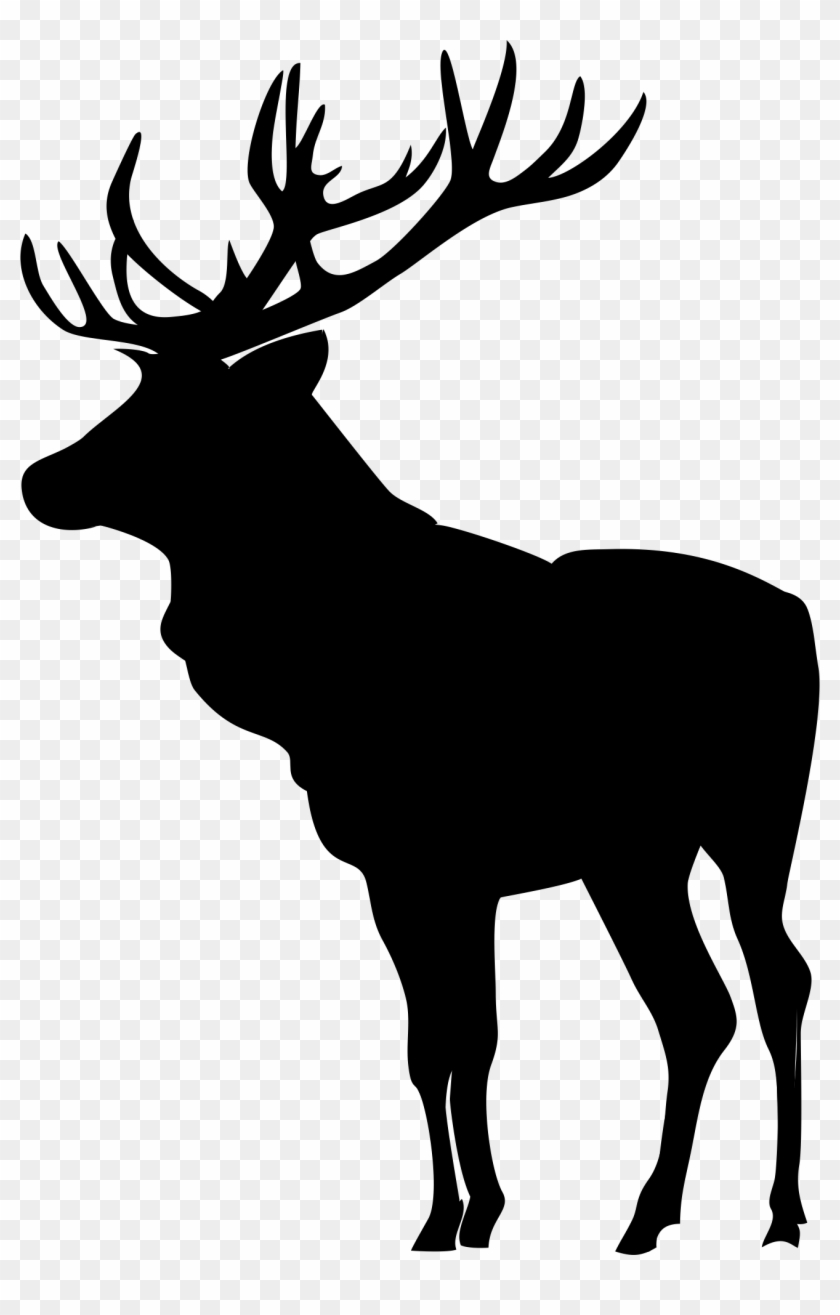 Elk Silhouette Clip Art - Elk Silhouette Png #9722