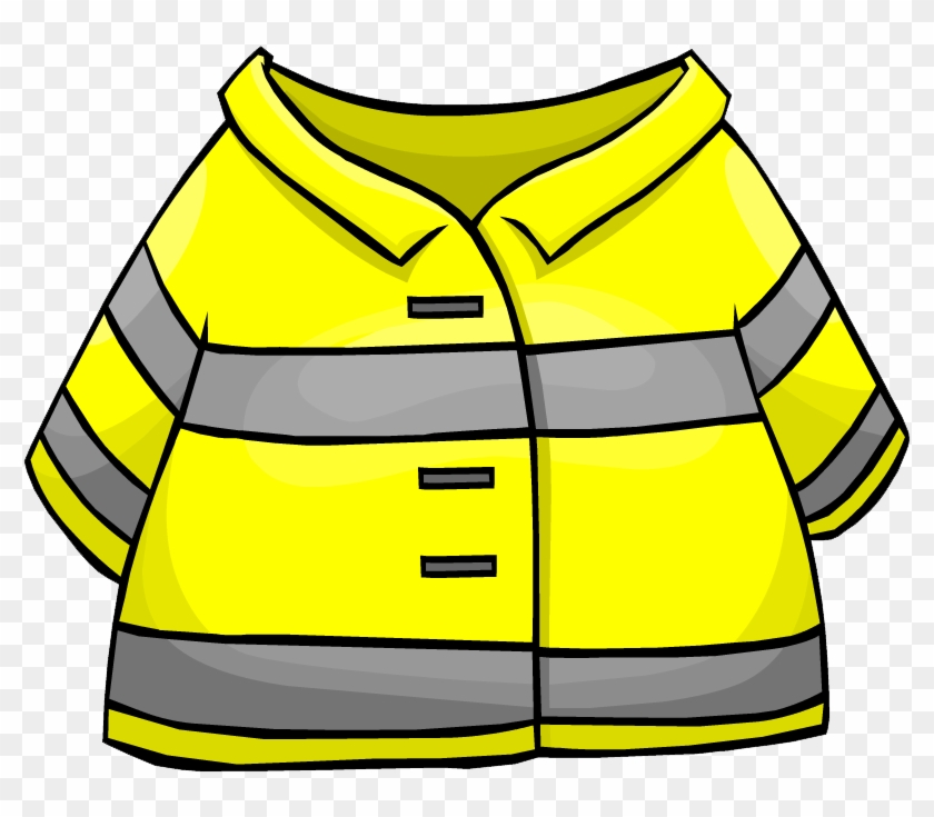Firefighter Clipart Clothes - Fireman Jacket Clipart #9774